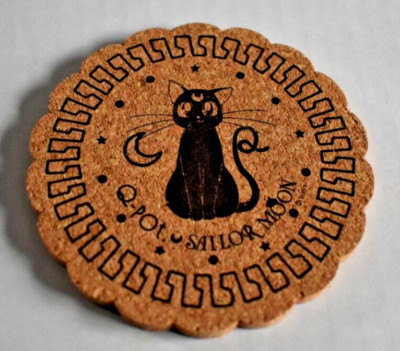 Sailor Moon Cork Coaster Q-Pot Cafe Luna