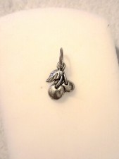 Silver Cherry Charm