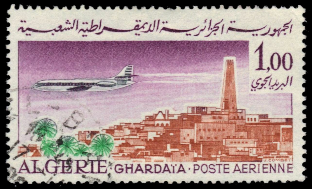 ALGERIA C13 - Caravelle Plane over Ghardaia 