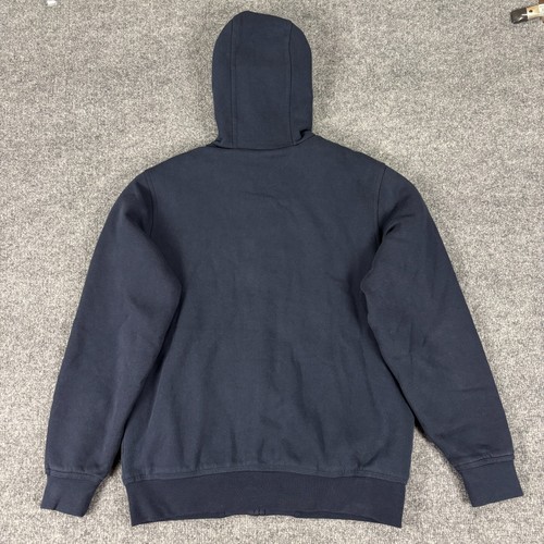 LL Bean Katahdin Iron Works Hoodie Men Small Full Zip Blue - Picture 2 of 6