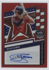 2026 Panini Stars & Stripes Prizm Red 20/99 Jacob Seamon #NTS-JS Auto 0j81