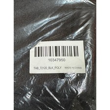 NWT - 2 Large Black Polyester Tableclothes - 90 x 132 72 x120