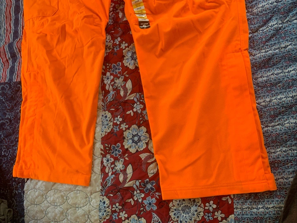 Mossy Oak Men's Orange Storm Barrier Scent Control Hunting Fleece Pants Sz 3XL* - Image 4 of 4