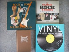 4 Rock Memorabilia Books Vinyl Cowboy Boots Rock T-Shirts Christies Rock&Pop Mem