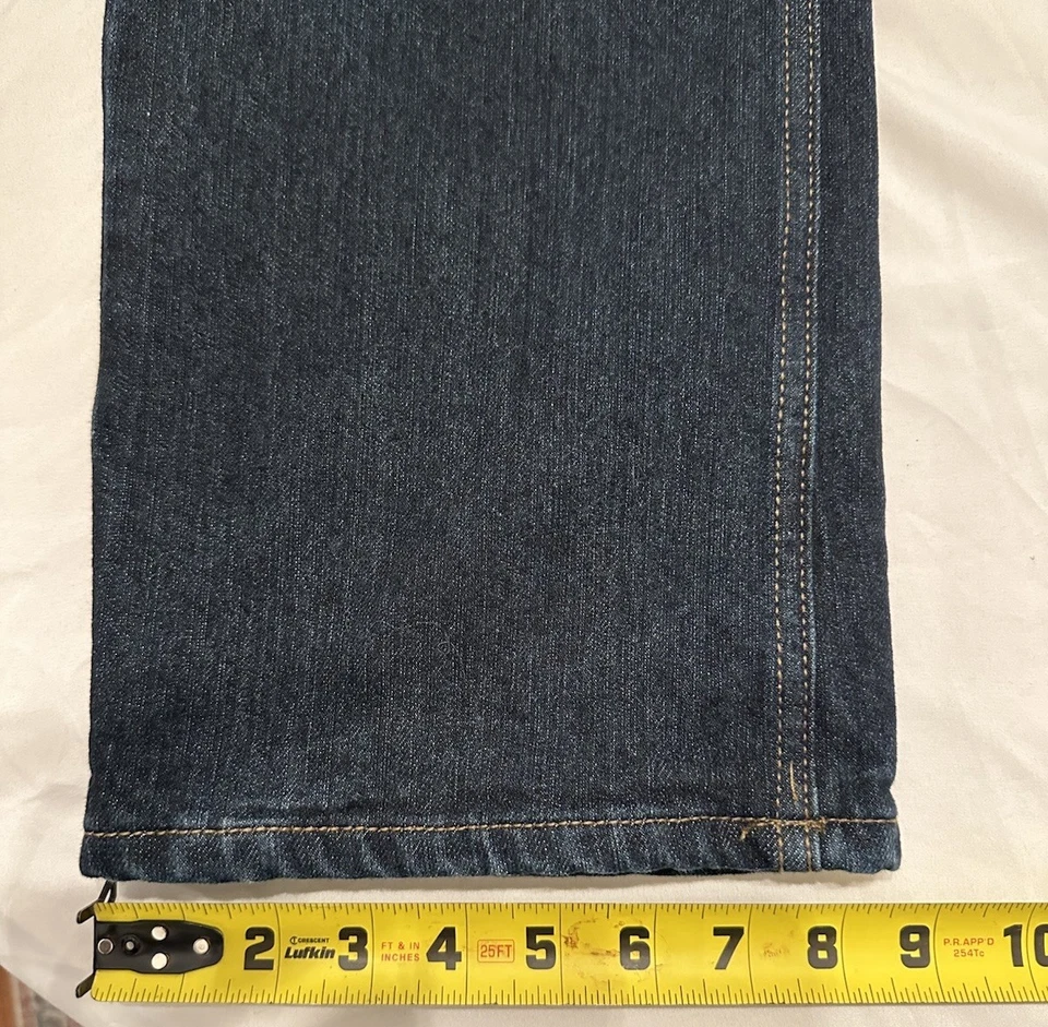 Брендовые мужские джинсы Redhead с хлопковой подкладкой синие - размер 30x30 расслабленный гибкий крой - Изображение 3 из 4