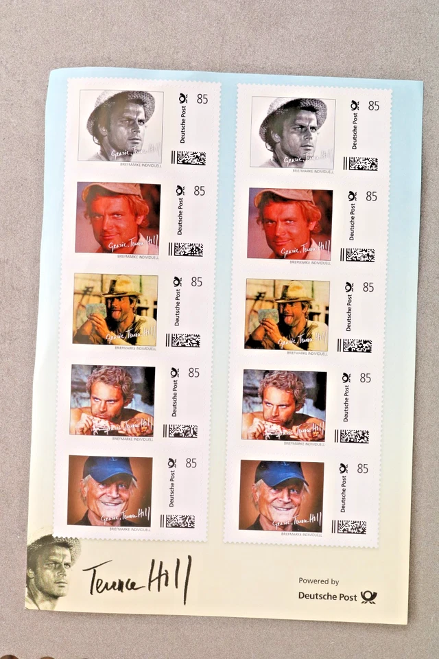 Terence Hill Briefmarken 10 x 85 Cent Edition Deutsche Post äußerst selten - Bild 1 von 1