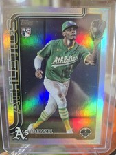2025 Topps Update Denzel Clarke Rookie Rainbow Foil US14 Oakland Athletics