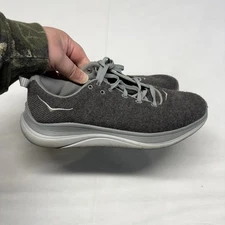 Womens Hoka One One Hupana Flow Wool Lace up Running Shoes Sneakers Size 8.5