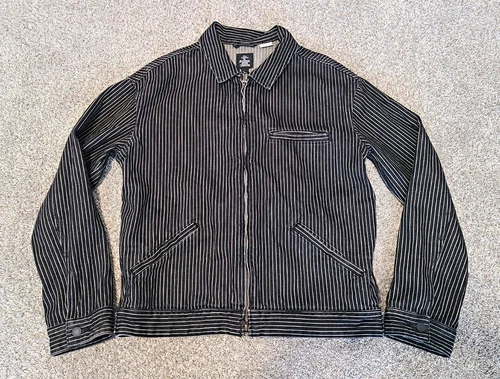 Gap Disney Nightmare Before Christmas Black White Striped Denim Jacket Size S - product listing photo