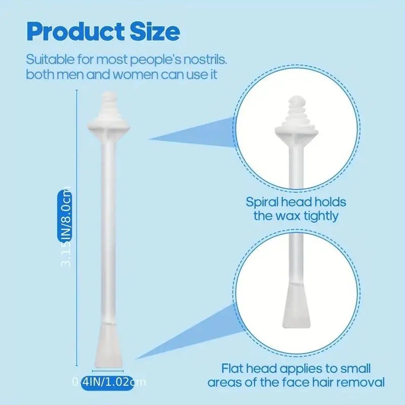 Nose Wax Sticks Applicators Disposable Nose Hair Removal Waxing Stick 10/40/60pc 4