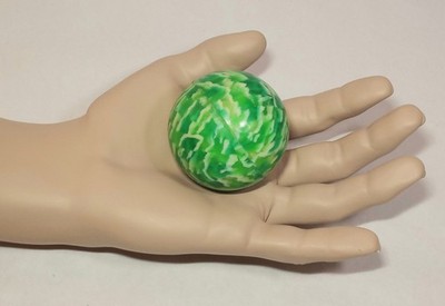 Vtg Rubber  Superball Bouncy Ball Large 2'' Green Not Mint