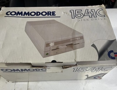 Vintage Commodore 64 Single Drive Floppy Disk Drive 1541C in Original Box