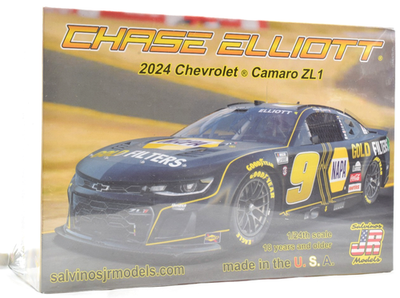 #ad Salvinos JR Models quot;NAPA Goldquot; Chase Elliot 2024 Camaro ZL1 Nascar 1 24 Car Kit $29.99
