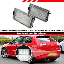 2X   Kennzeichenbeleuchtung Nummernschild für Seat Ibiza 6L Leon 1M Toledo 5P