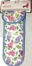 MIAMICA FLAT IRON CASE FLORAL PINK PURPLE LILAC 6 X 14 NIP