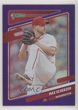 2021 Panini Donruss Variation Holo Purple Max Scherzer (White Jersey) #206 c4h