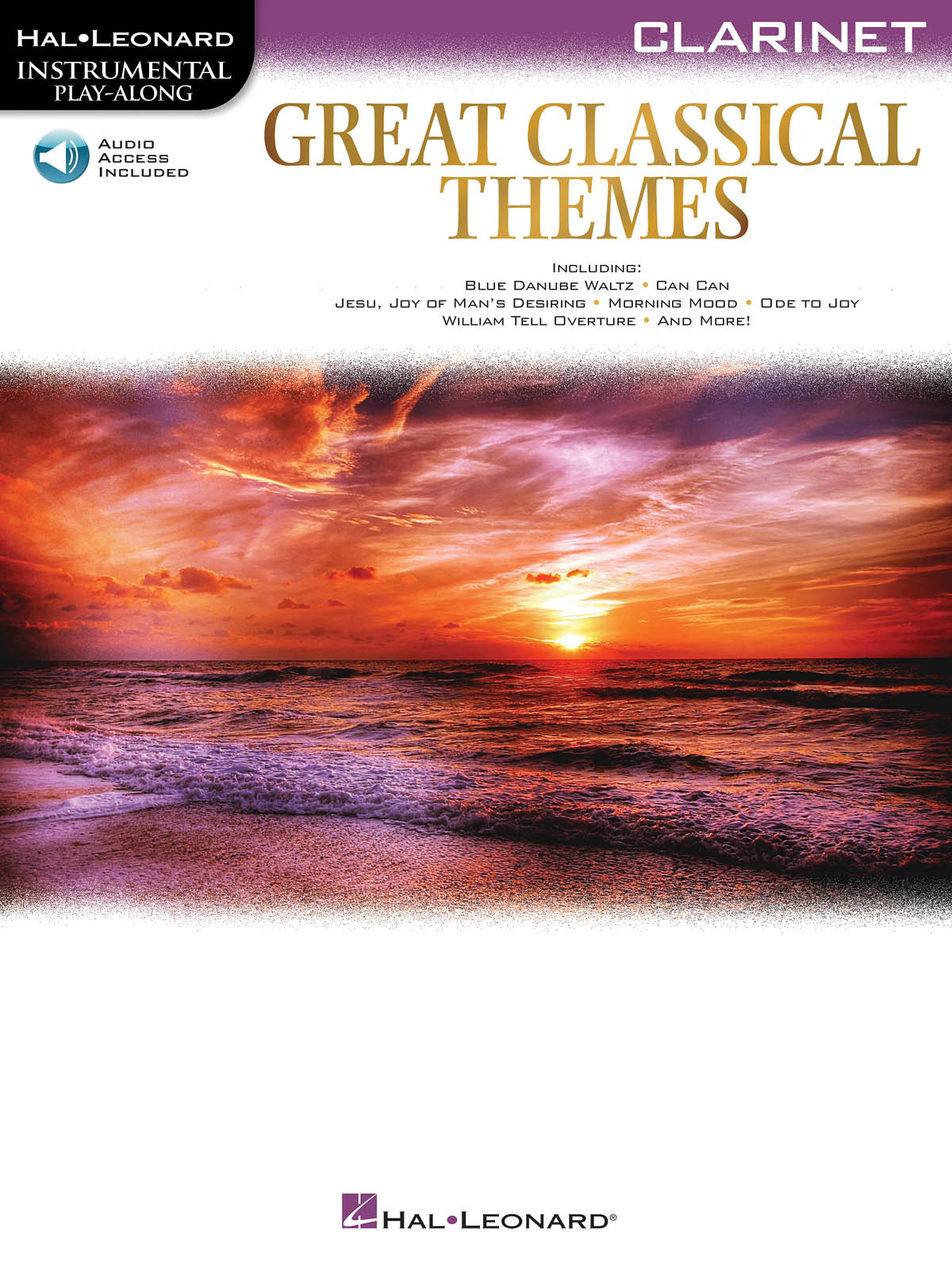 Great Classical Themes Clarinet Solo Sheet Music Play-Along Book Online Audio