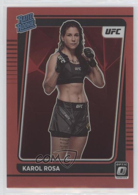 2022 Panini Donruss Optic UFC Rated Rookie Red Prizm 168/199 Karol Rosa #102 5i2