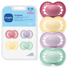 MAM Original Matte Baby Pacifiers 6-16 Months, Binky for Newborn Babies,