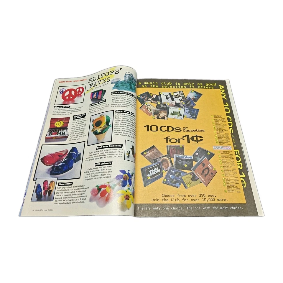 SASSY MAGAZINE January 1996 In The Groove, 52 Fab Fashion Finds - Free Shipping Foto 4 de 4