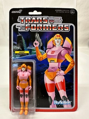 EXCLUSIVE SUPER7 TRANSFORMERS AUTOBOT ARCEE ACTION FIGURE MOC REACTION NEW