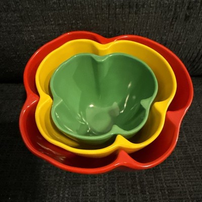 Zak Designs Bell Pepper Nesting Bowls