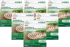 PIC Citronella 6 Packs 24 Total Mosquito Outdoor Coils  for Patio Garden Camping