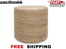 500FT Jute Twine Rope 3mm 6ply Natural Thick Garden Twine String Heavy Duty