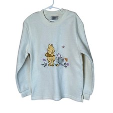 Disney Store Kids Winnie The Pooh Fleece Pullover Size 7/8 Warm Cozy Winter