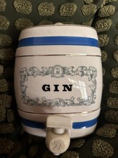 Vintage Wade Ceramic Gin Barrel Decanter with Tap - Retro Design (Collectable)