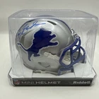 Barry Sanders Signed Detroit Lions Mini Helmet Schwartz Sports COA