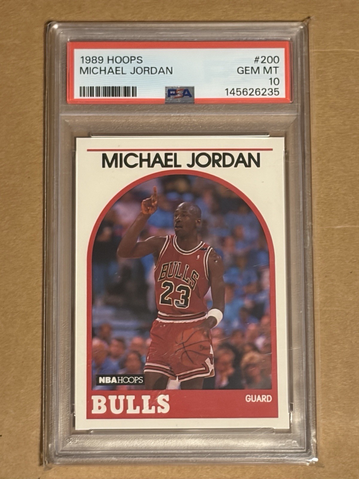 1989 HOOPS #200 Vintage MICHAEL JORDAN BULLS HOF PSA 10 Beautiful Card!