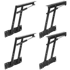 2 Pair Folding Lift and Up Hinges, Heavy Duty Lift Up Hydraulic Hinge for Hom...