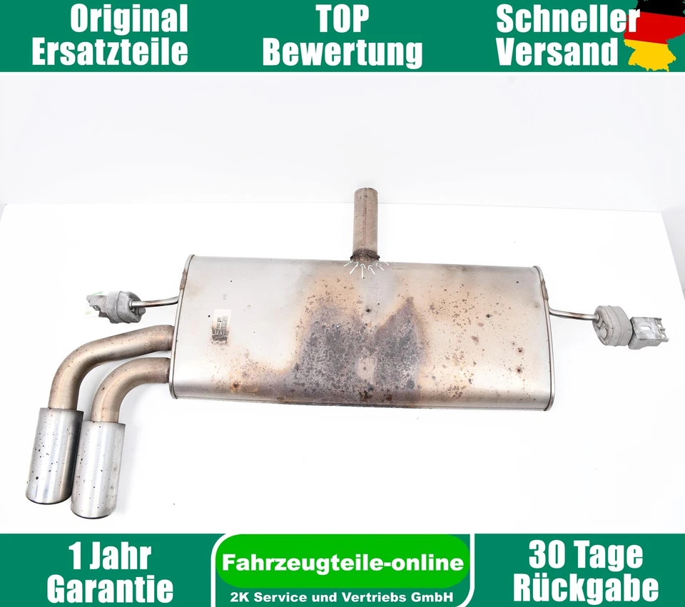 Audi A3 8V 5Q6253611A Tuyau D'Échappement Silencieux 1.4 TFSI - Photo 4/4