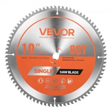 NEW VEVOR Circular Saw Blade,10 inch Diameter,80 Sharp Alloy Teeth,5/8 inch Arbo