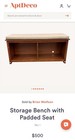 Storage Entryway Bench Mudroom Bench Foot of Bed Bench with Cushion — photo 6