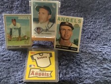Jim Piersall Cert Auto + Angels Vintage Lot Inc. Dean Chance/Fregosi Cards 🔥