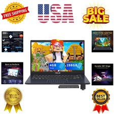Vivobook Go 14" FHD Laptop, Intel Celeron N4500, 4GB RAM, 288GB Storage128GB ...