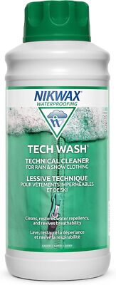 Nikwax Tech Wash 34 Fl Oz Technical Cleaner For Waterproof Outerwear