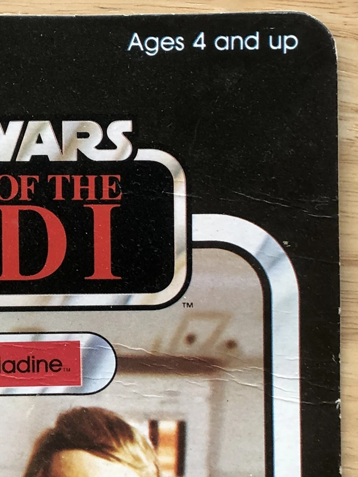 TARJETA FIGURA DE ACCIÓN VINTAGE 1983 STAR WARS GENERAL MADINE RETORNO DEL JEDI Foto 4 de 4