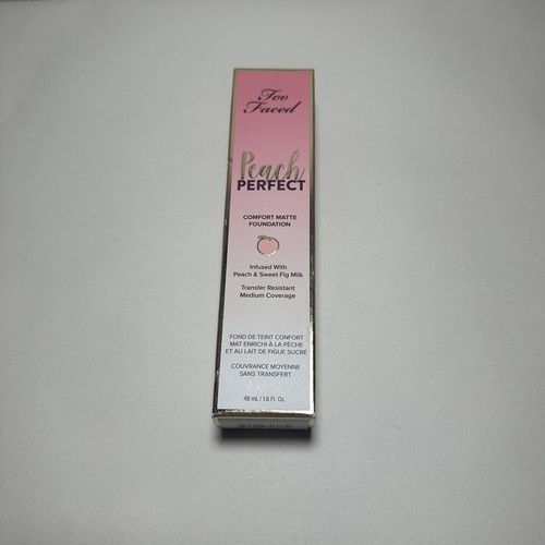 Too Faced Peach Perfect Comfort Matte Foundation SPICED RUM Size 48mL/1.6 Oz NEW - 第 1/11 張圖片