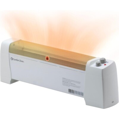 Electric Baseboard Space Heater with Adjustable Thermostat Dent-Proof End Panels
