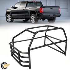 Roll Cage Kit Universal Standard Roll Bar for Pickup Truck Bare Metal Black