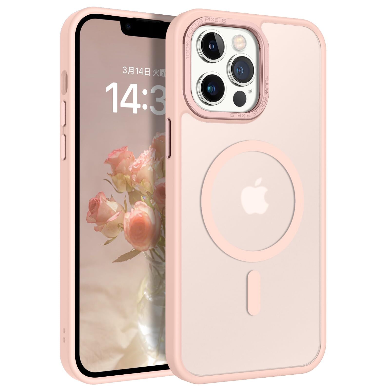 BENTOBEN for iPhone 13Pro Case MagSafe Compatible Wireless Charging Matte T 981