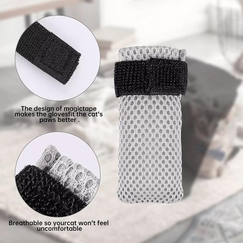 4Pcs Cat Socks Anti-Scratch Anti Skid Protective Friendly Skin to Sof✨y V0Q H1K5 - Picture 10 of 18