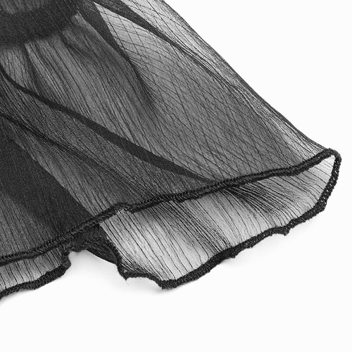 Vestido Punk Rave con volantes negro gótico Lolita con correa de péndulo OPQ-352 - Imagen 8 de 12