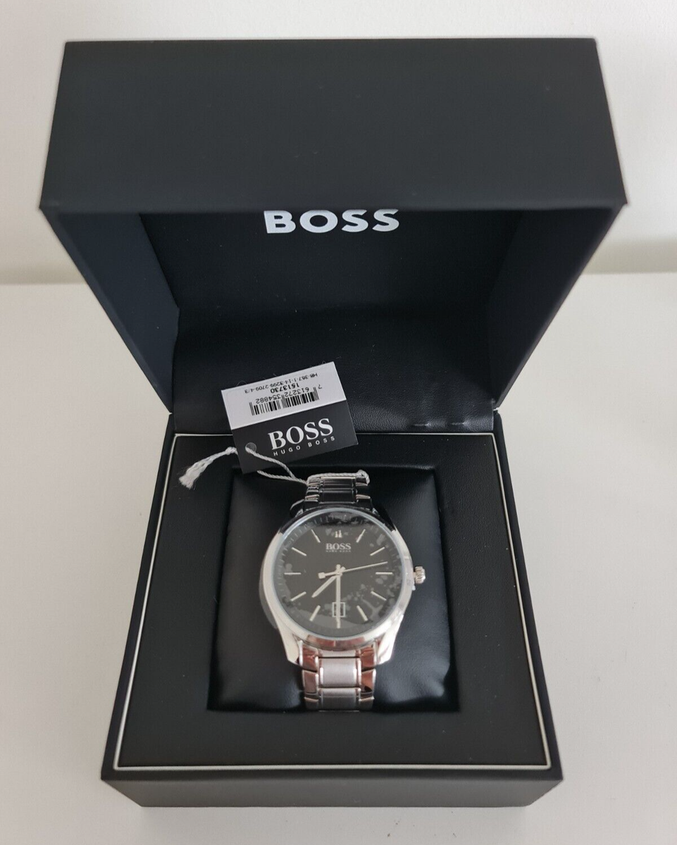NEW Hugo Boss Analogue Quartz Men's Watch Stainless Steel Bracelet  1513730