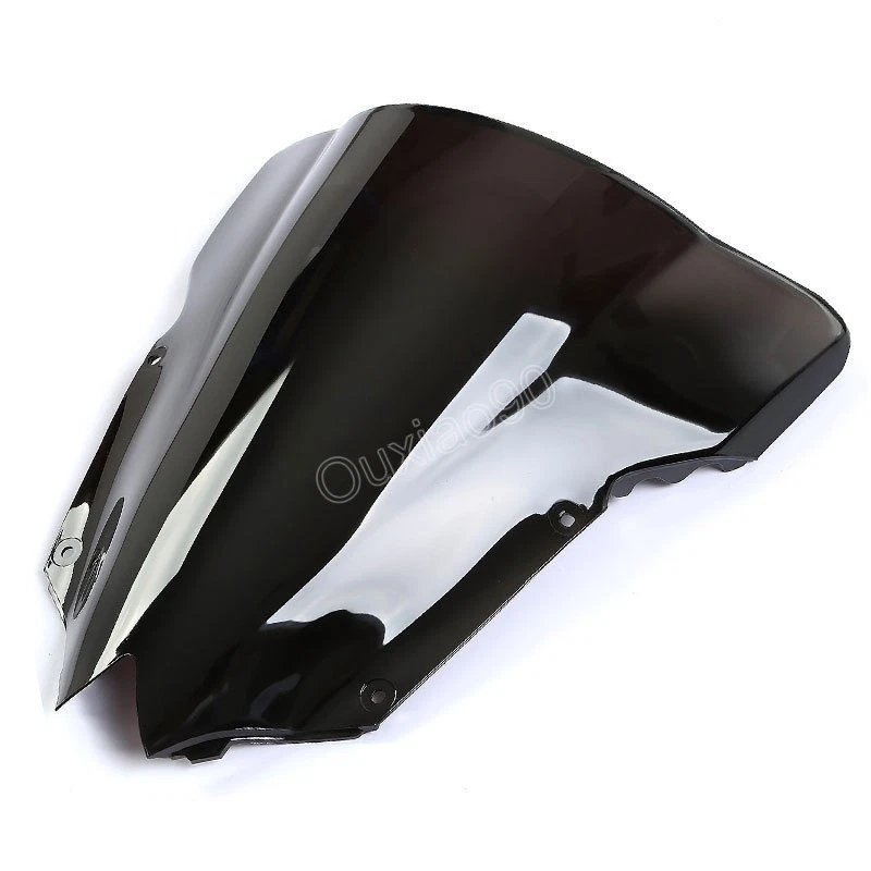 Protector de parabrisas negro doble burbuja ABS para Yamaha YZF R6 2008-2016 Foto 4 de 4