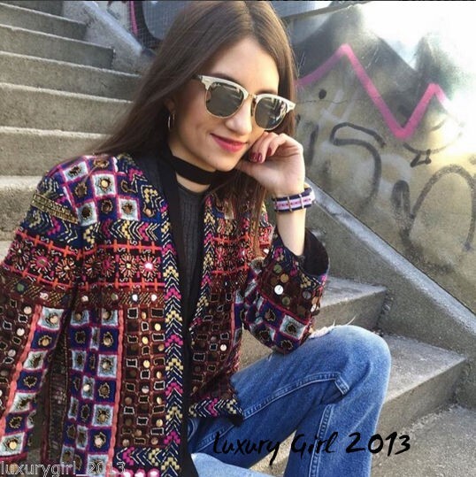 Manteau/poncho Ethnique ZARA - Taille M - Occasion Très Bon état - Style Kimono Cape Bloggers