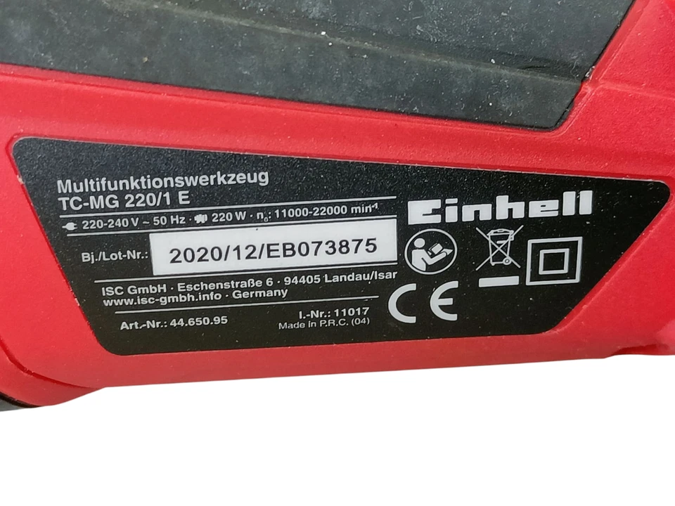 Einhell TC-MG 220/1 E Multifunktionstool Schleif- und Säge Elektrowerkzeug - Bild 3 von 4